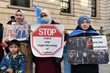Uyghur, protest, Erkin Tuniyaz