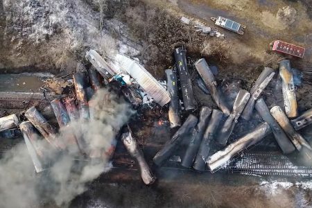 Norfolk_Southern, train derailment, East Palestine, Ohio