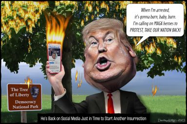 Donald Trump, Facebook, Insurrection