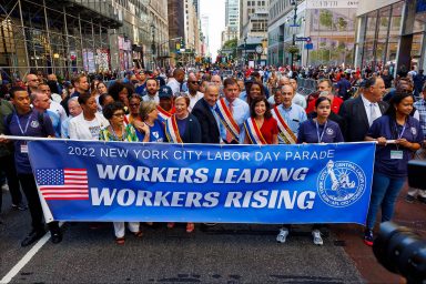 US labor, unions, worker rights, pay, Starbucks, Amazon