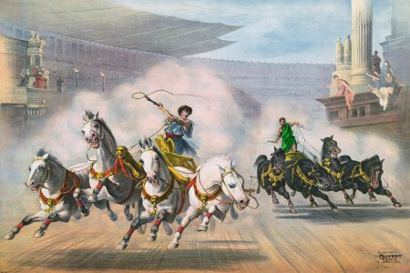 Charioteers, painting, 1891