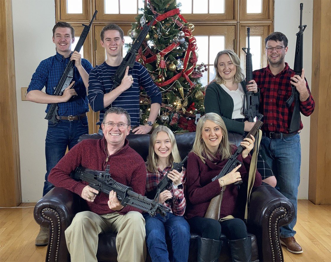 Thomas Massie, Christmas card