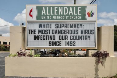 United Methodist Church, sign