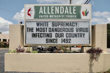 United Methodist Church, sign