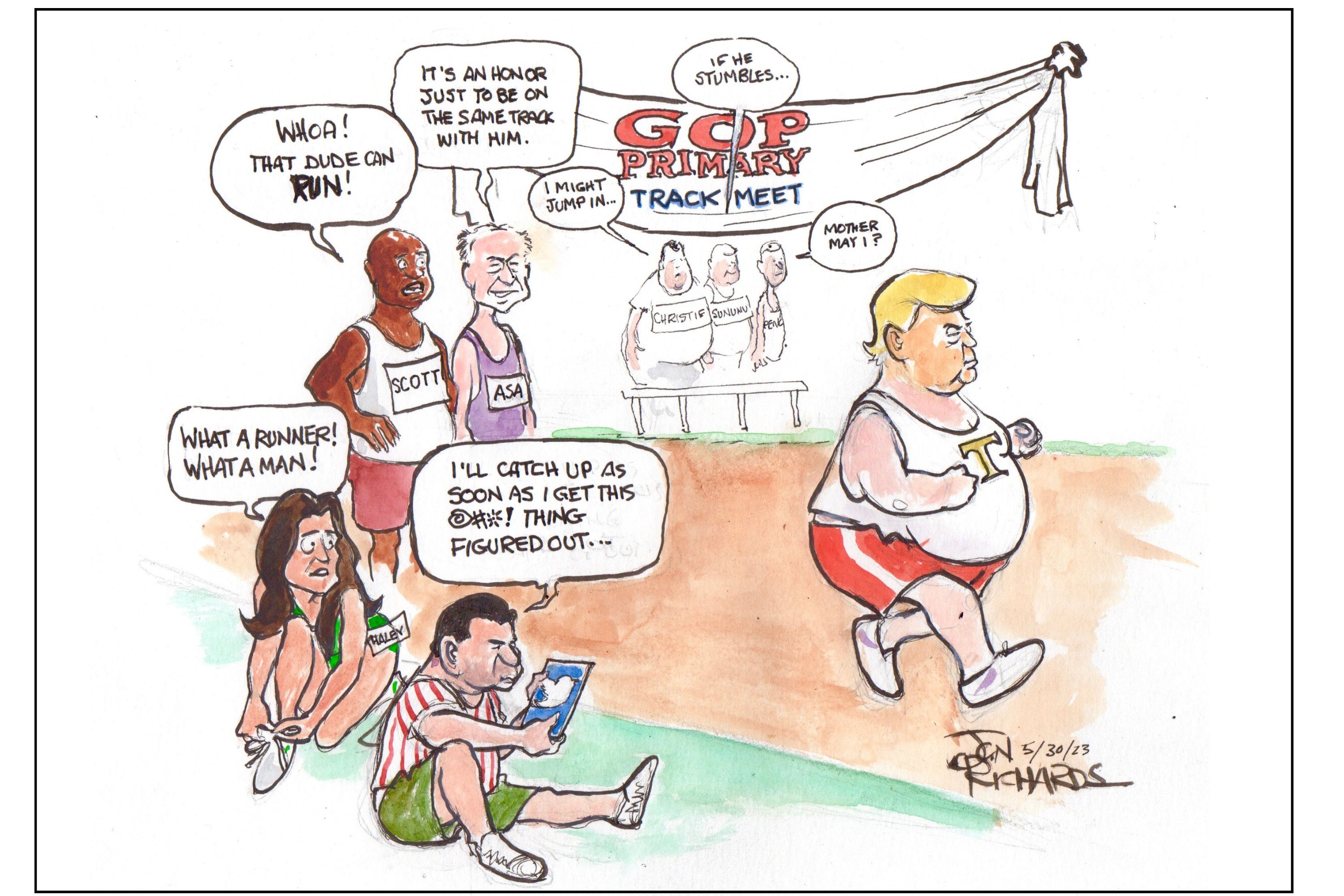 Donald Trump, Primary, DeSantis, Christie, Haley