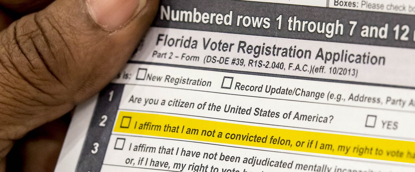 Florida, voter registration, Felon