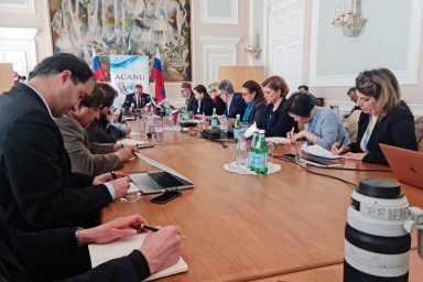 Russian press conference, Geneva, 2023