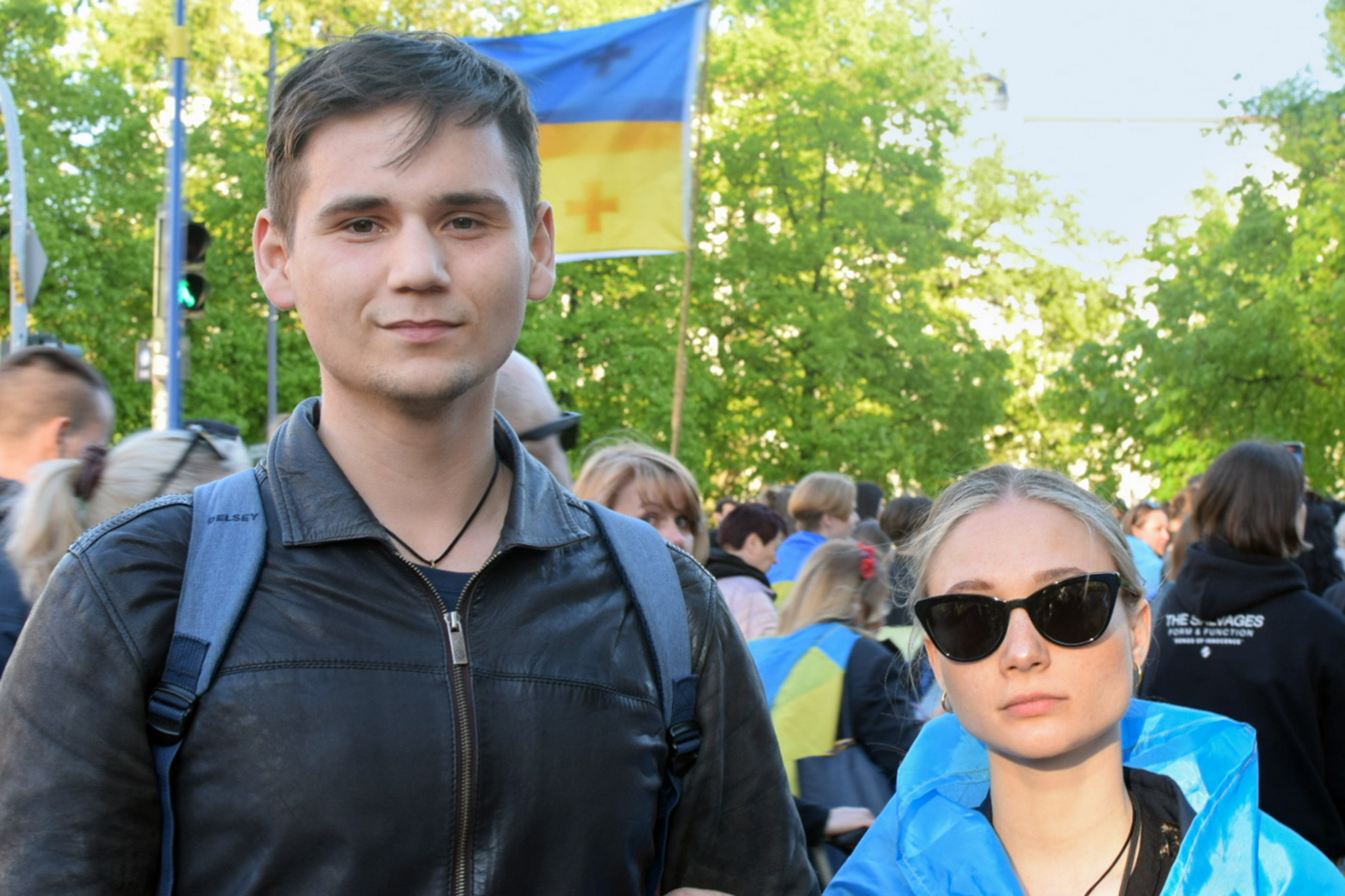 Läbe and Douginets, march in Berlin