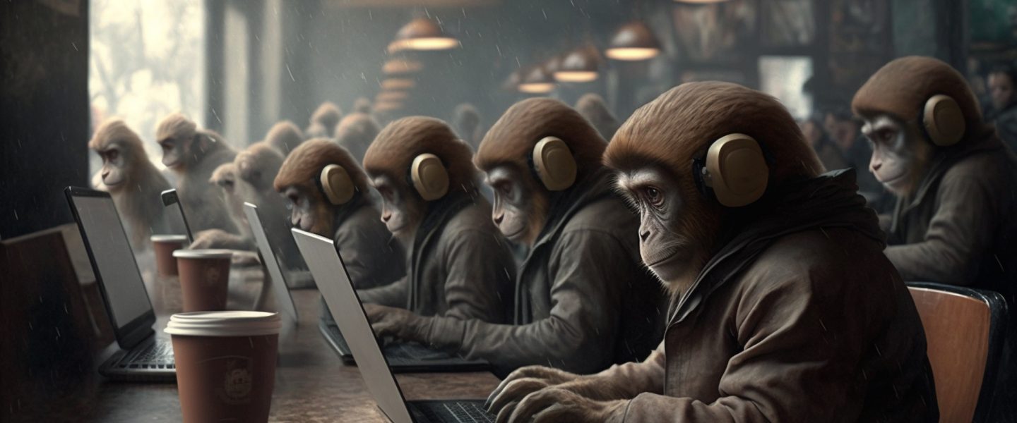AI Monkeys Typing