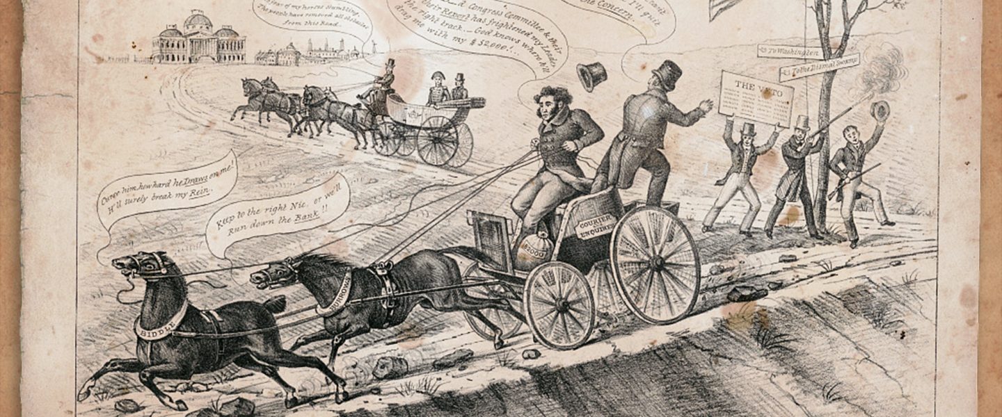 Courier and Enquirer, cartoon, 1832