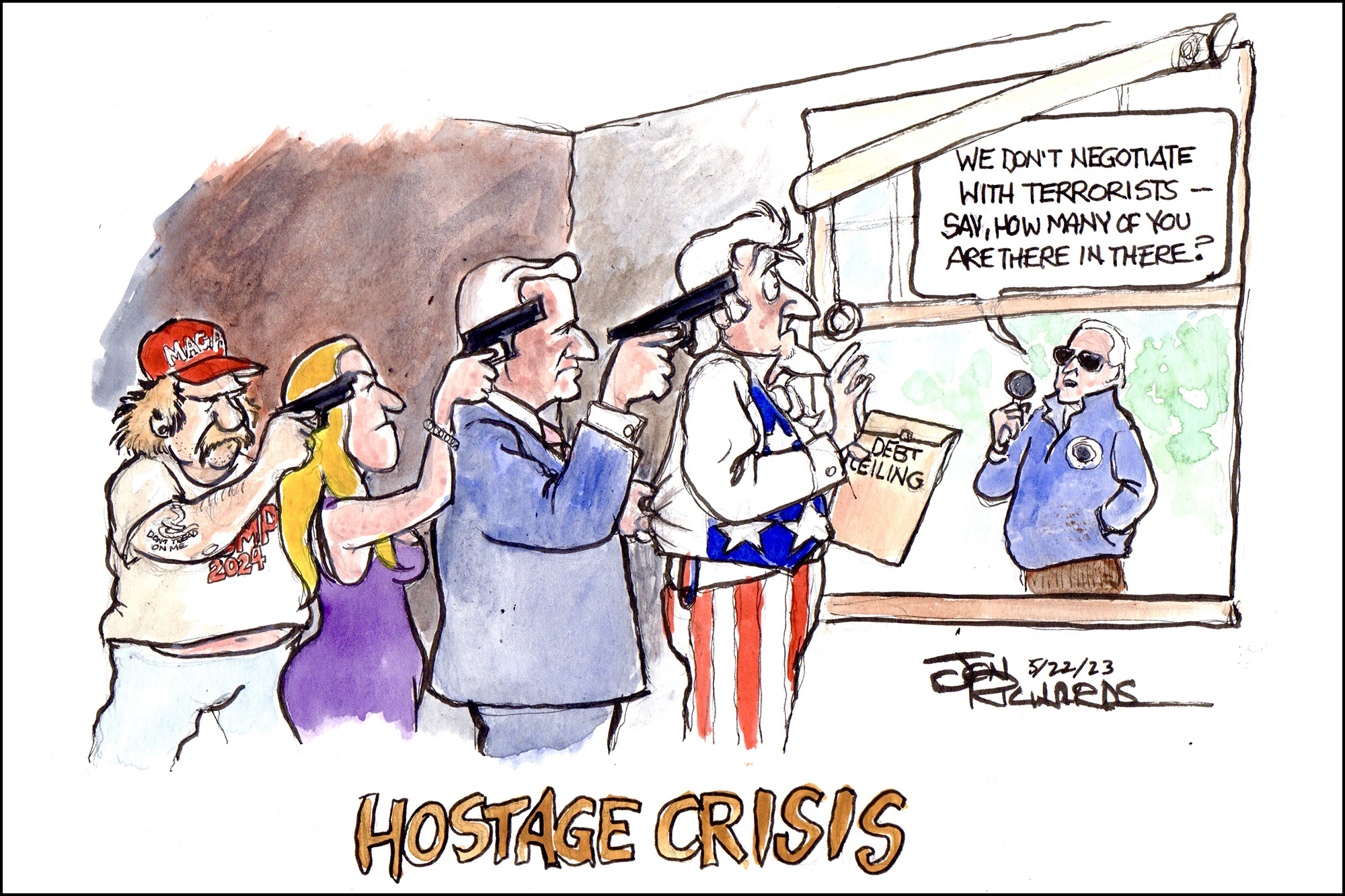 Debt Ceiling, Debt Limit, Defaut, Hostage Crisis, Joe Biden, Kevin McCarthy, MTG