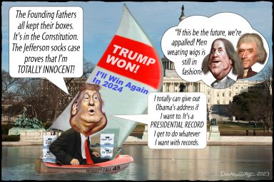 Donald Trump, Benjamin Franklin, Thomas Jefferson