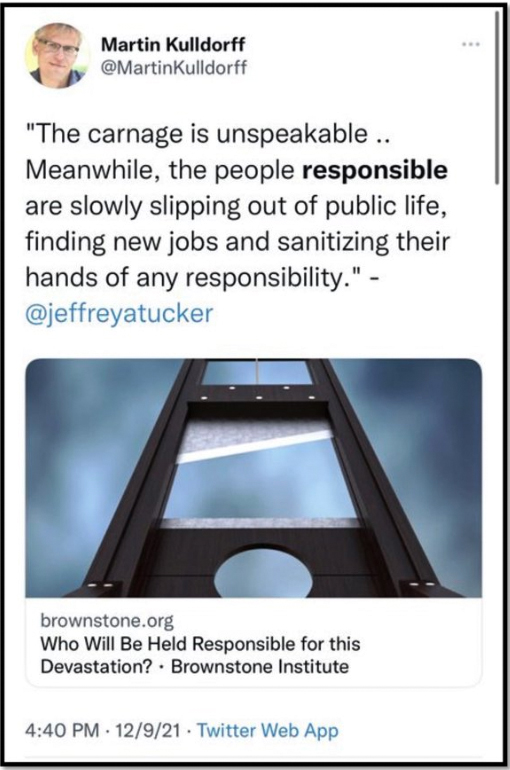 Dr. Martin Kulldorff tweet