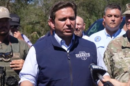 Ron DeSantis, Hurricane Ian, North Port
