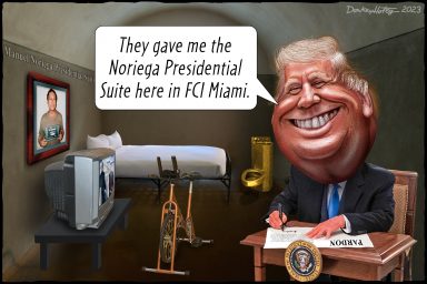 Donald Trump could be incarcerated in the Noriega Suite.