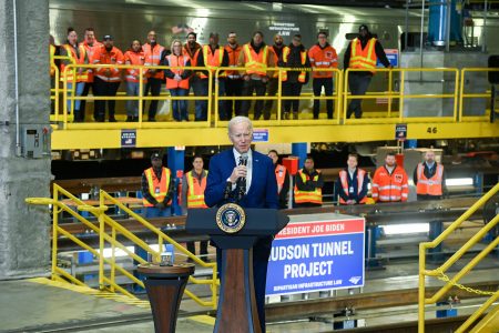 Joe Biden, Hudson Tunnel