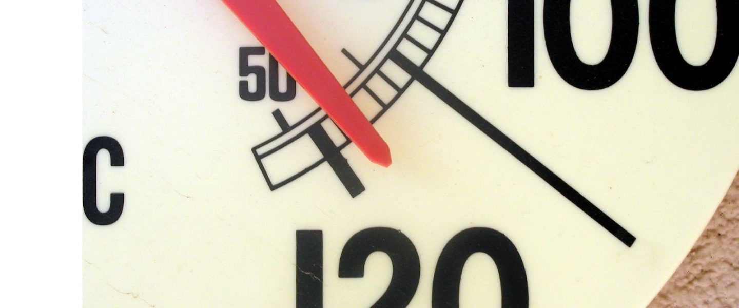 110 degrees, thermometer
