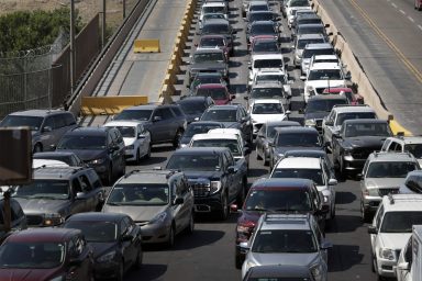Vehicles, Border, Backed up