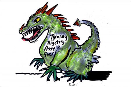 Dragon, Tyranny, Bigotry, Hate, Fear