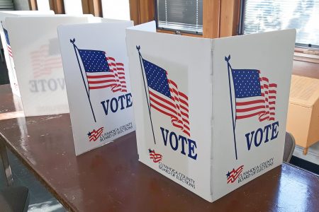 Voting booths, Cleveland Heights, OH