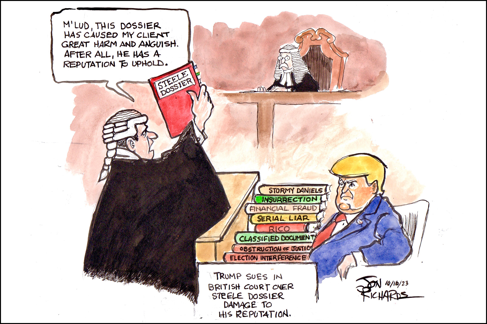 Steele Dossier, Donald Trump, Court