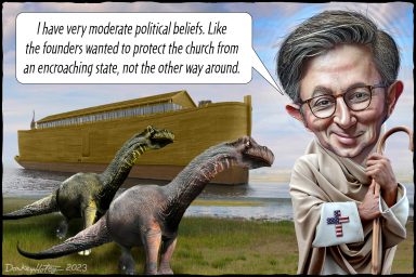 Mike Johnson, Christofascist, Speaker