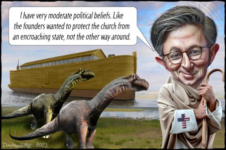 Mike Johnson, Christofascist, Speaker