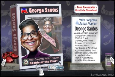 George Santos, action figure