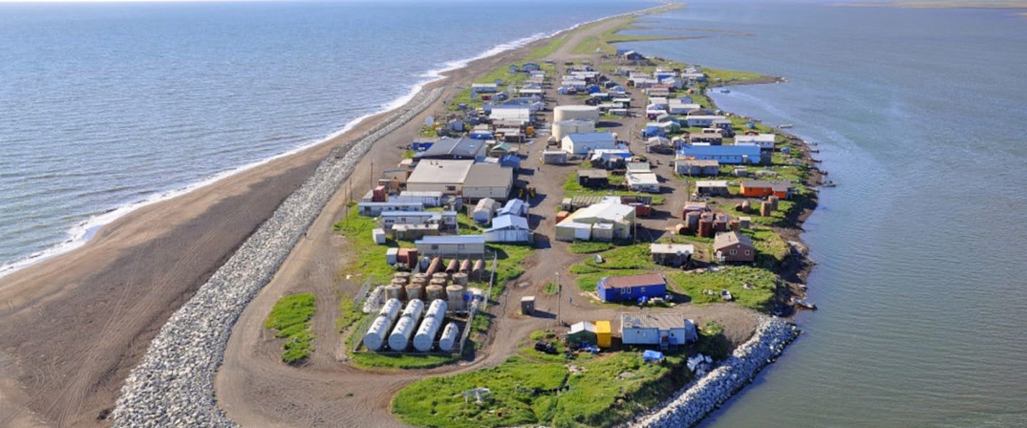 Kivalina, Alaska from above.
