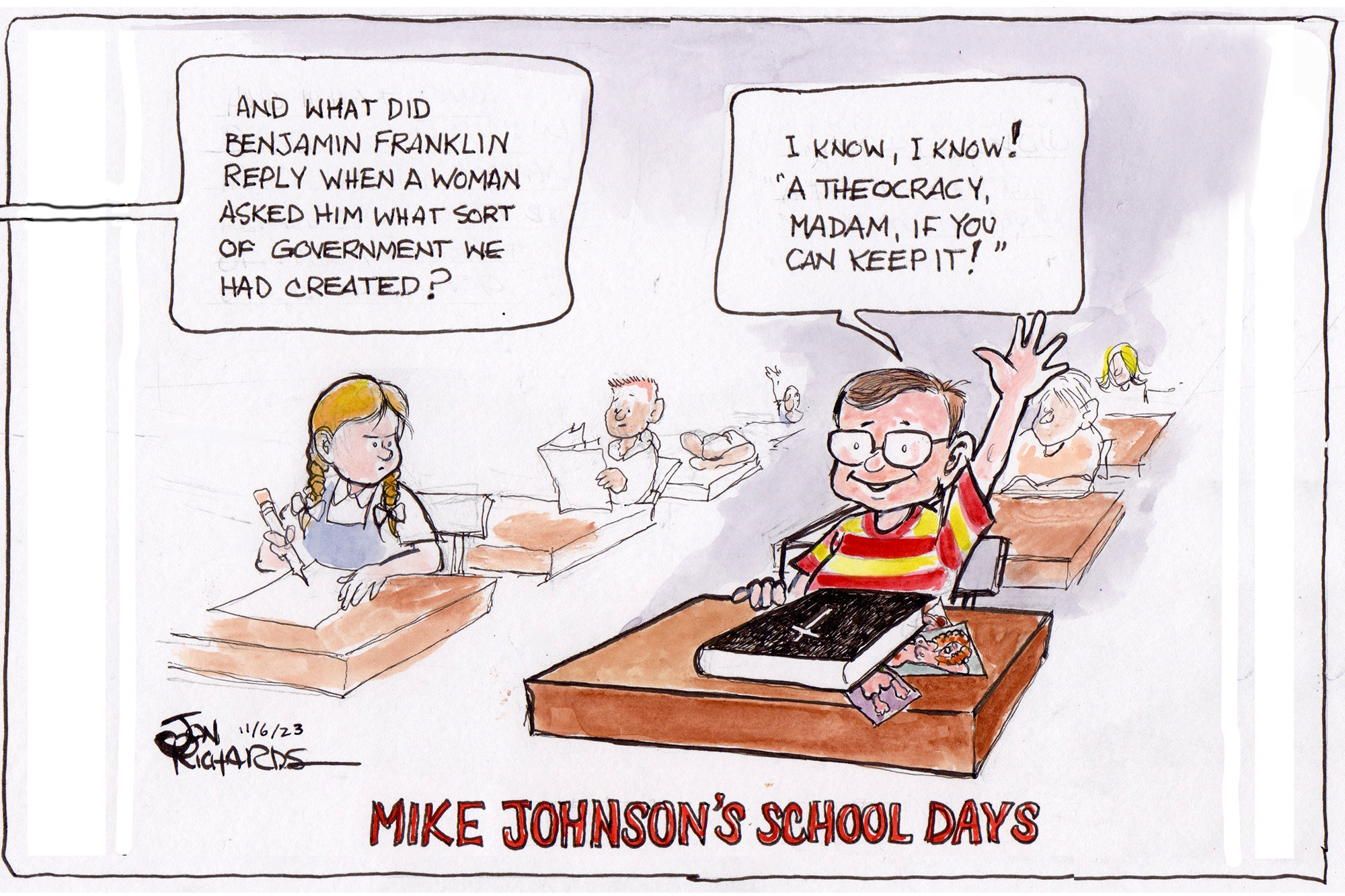 Mike Johnson, Christofacsist, Theocracy