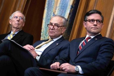 Mitch McConnell, Chuck Schumer, Mike Johnson