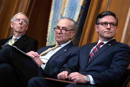 Mitch McConnell, Chuck Schumer, Mike Johnson
