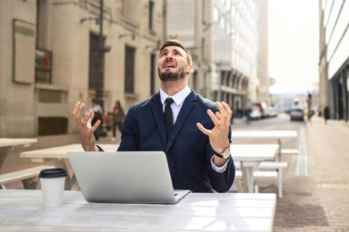 Man, outraged, social media