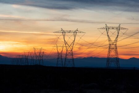 Transmission lines, Palm Springs.