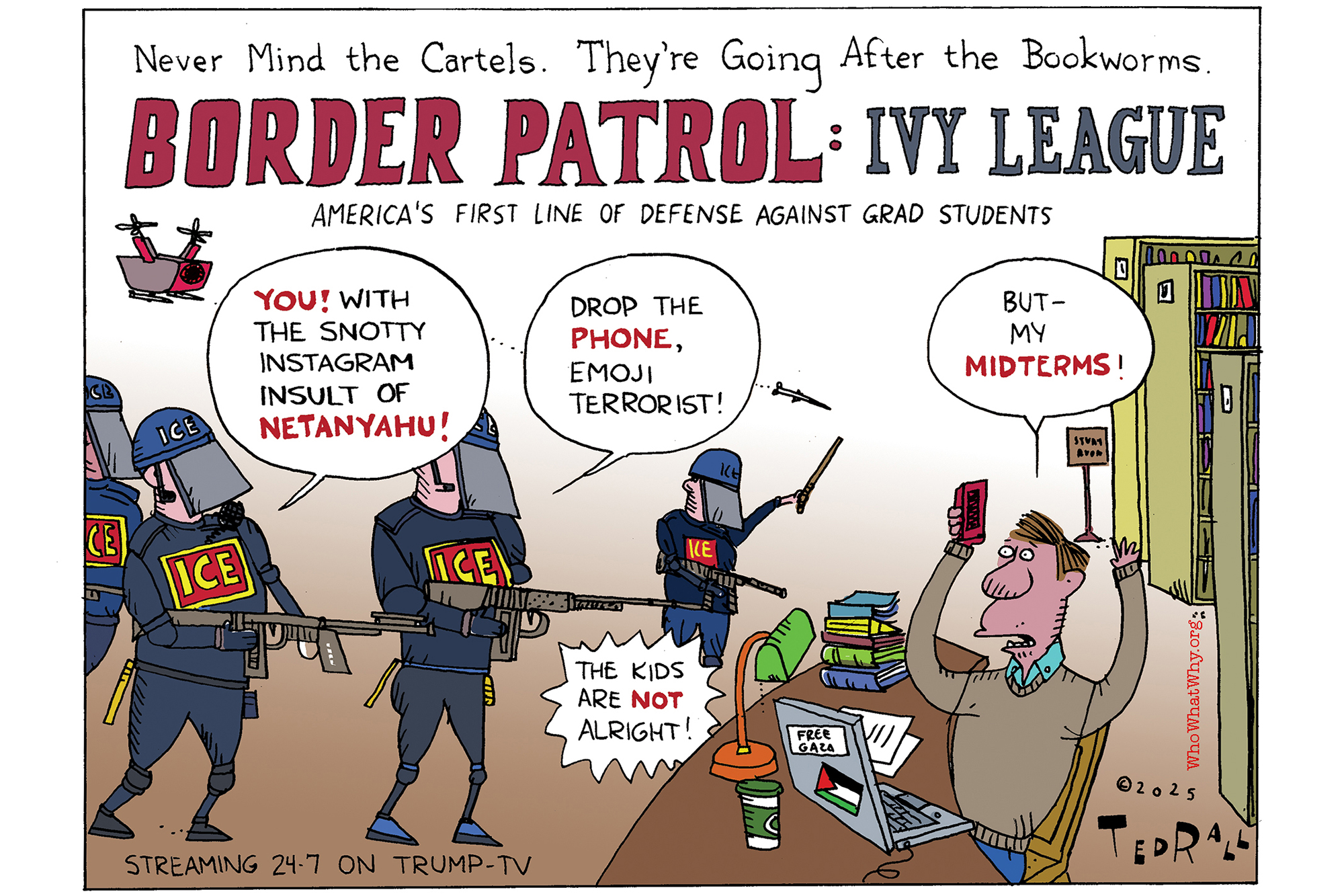 Intimidation, academia, Donald Trump, ICE