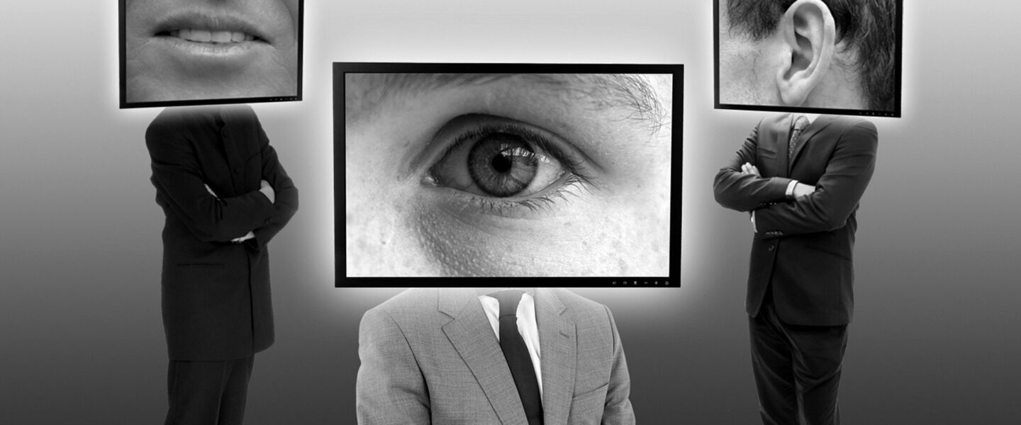 Screen, heads, men