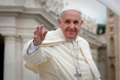 Pope Francis, attending, Canonization of Blessed Popes