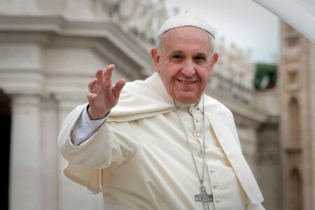 Pope Francis, attending, Canonization of Blessed Popes