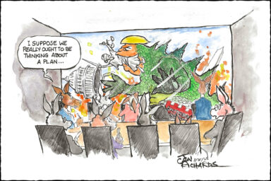 Trumpzilla, Godzilla, Destroying Democracy