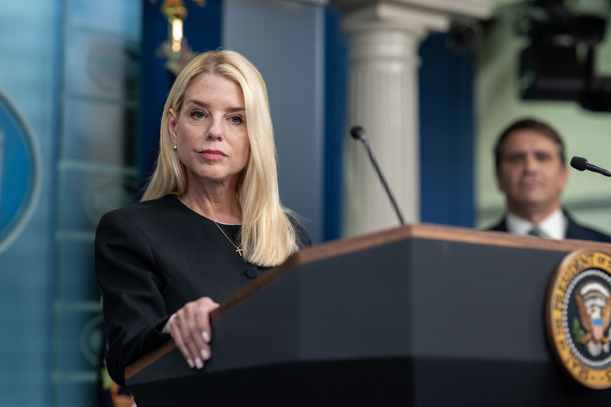 Donald Trump, Press Conference, Pam Bondi, White House