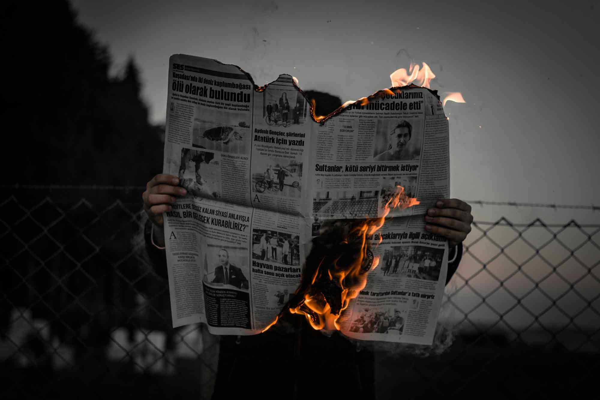 newspaper, headlines, dull the senses