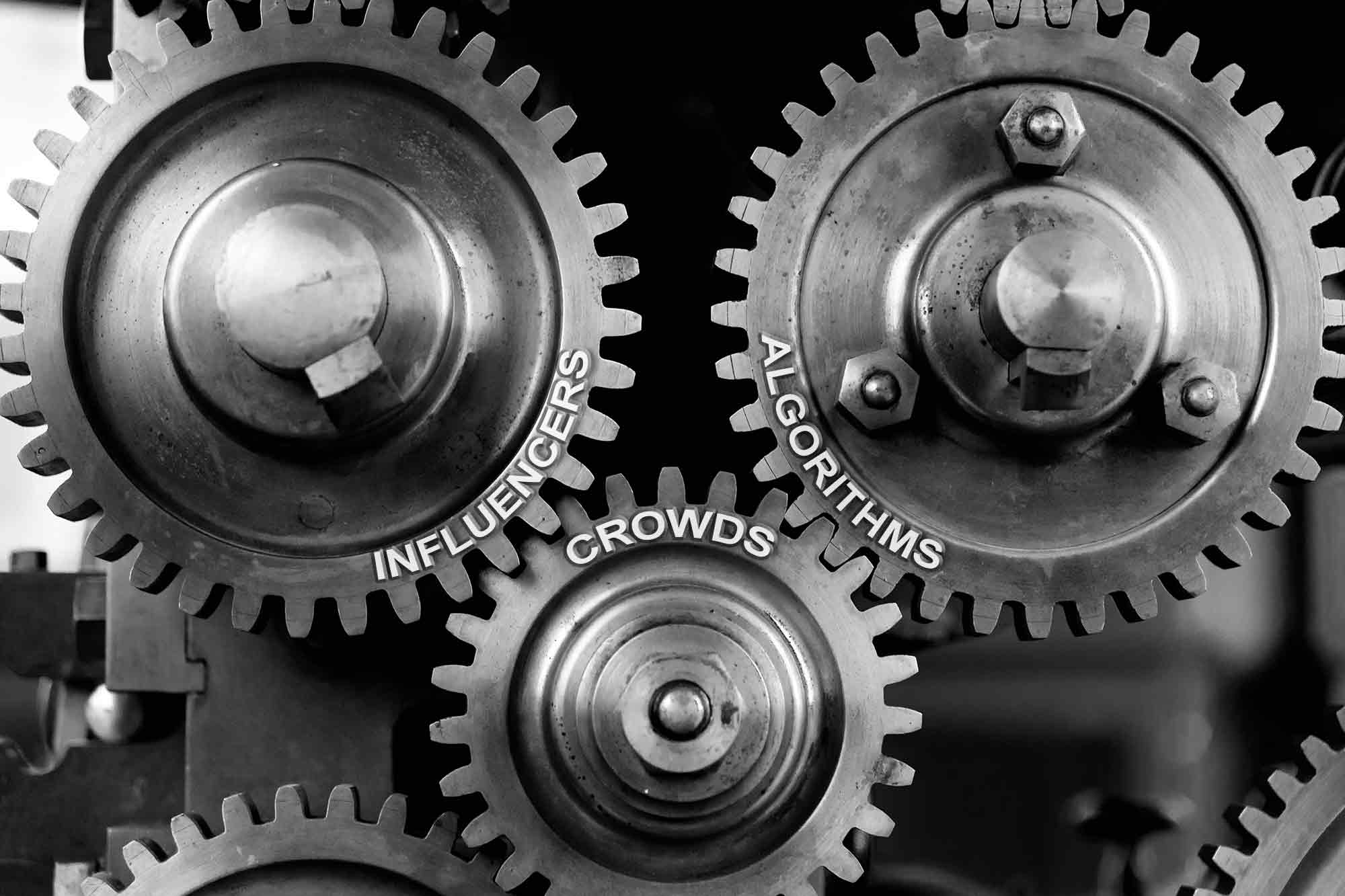 Influencers, algorithms, crowds, media landscape