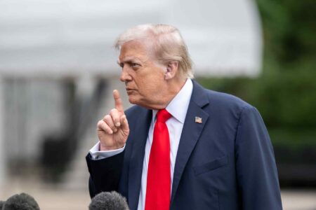 Donald Trump, tells reporter, to be quite