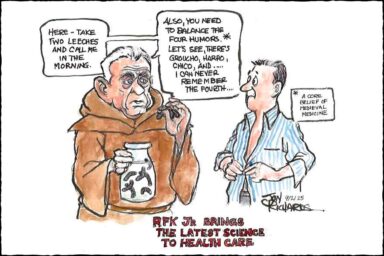 Cartoon, Robert F. Kennedy Jr, Medieval Quack