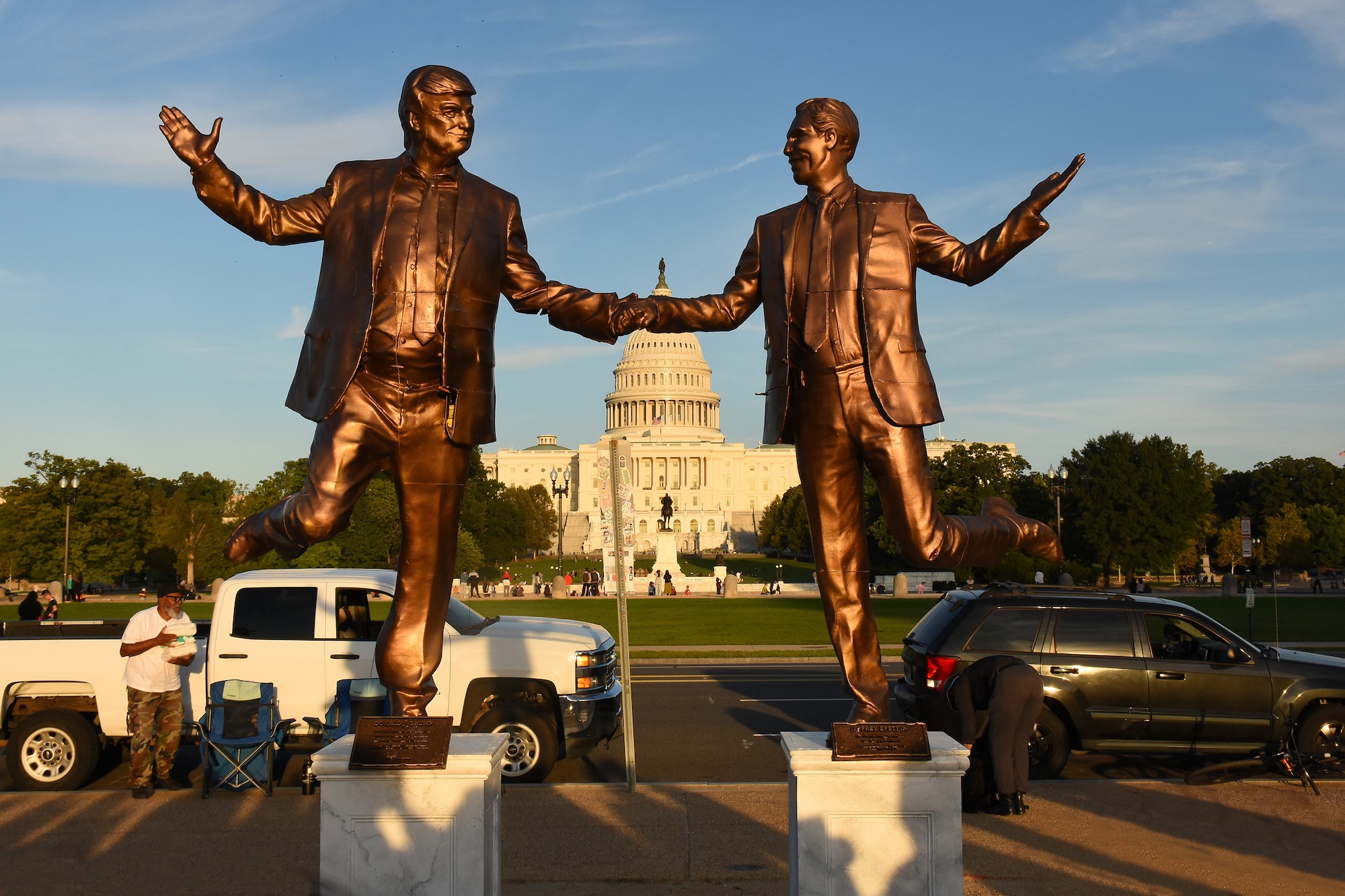 Best Friends Forever, Donald Trump, Jeffrey Epstein, Sunset