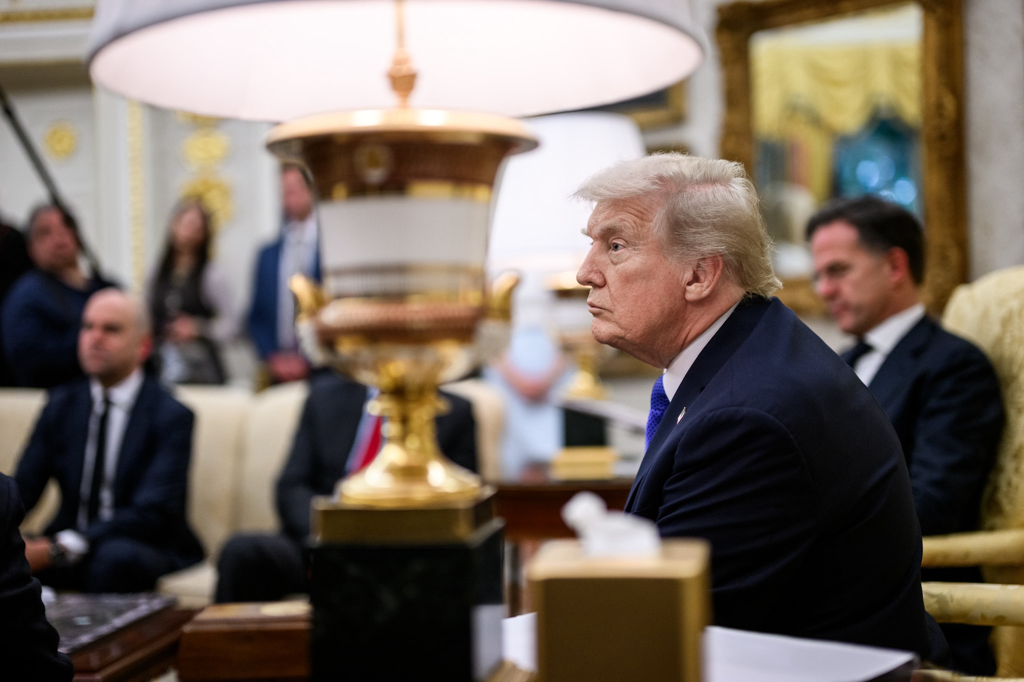 Donald Trump, Mark Rutte, Marco Rubio, Pete Hegseth