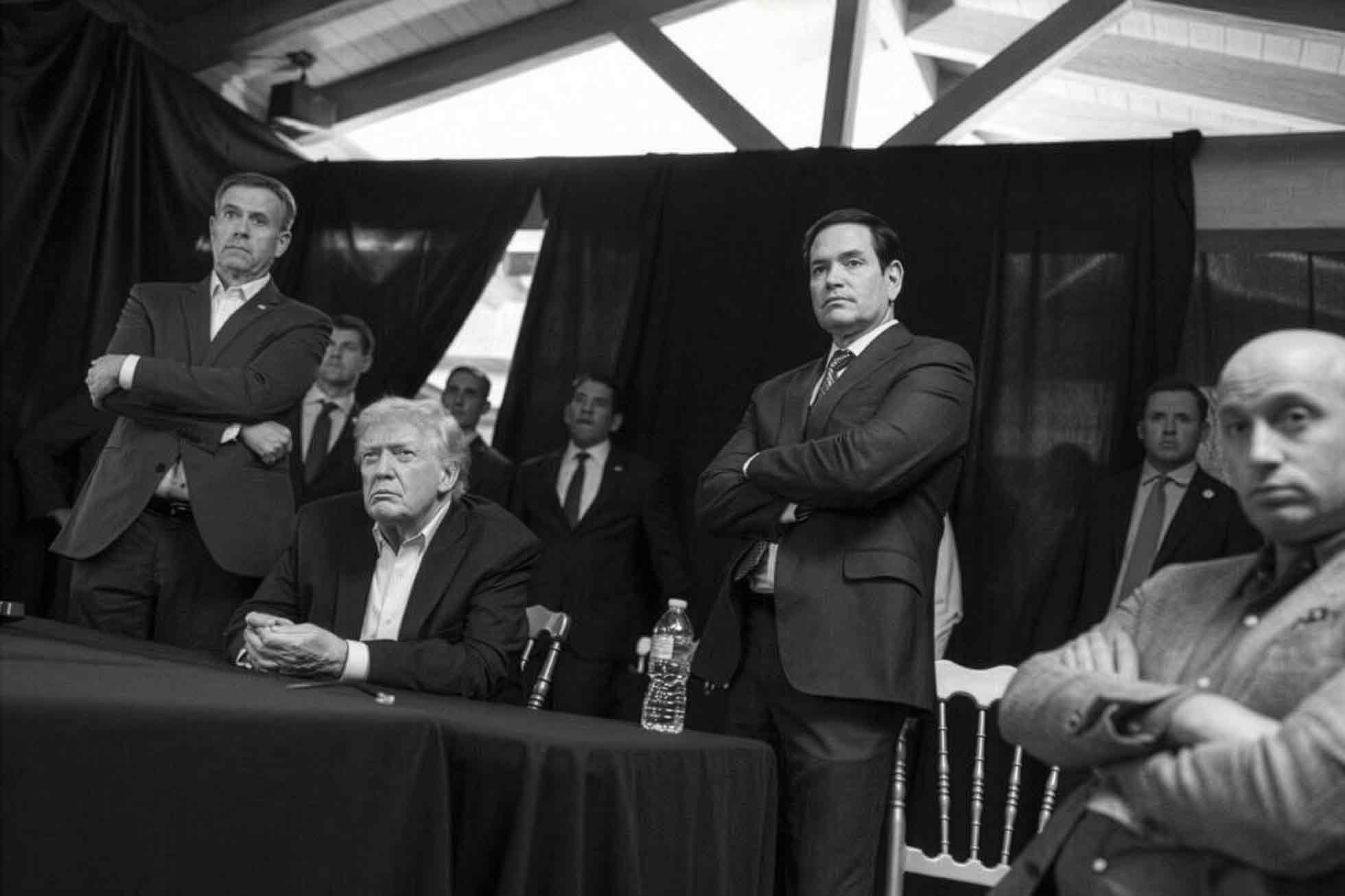 John Ratcliffe, Donald Trump, Marco Rubio, Stephen Miller, Operation Absolute Resolve, Venezuela