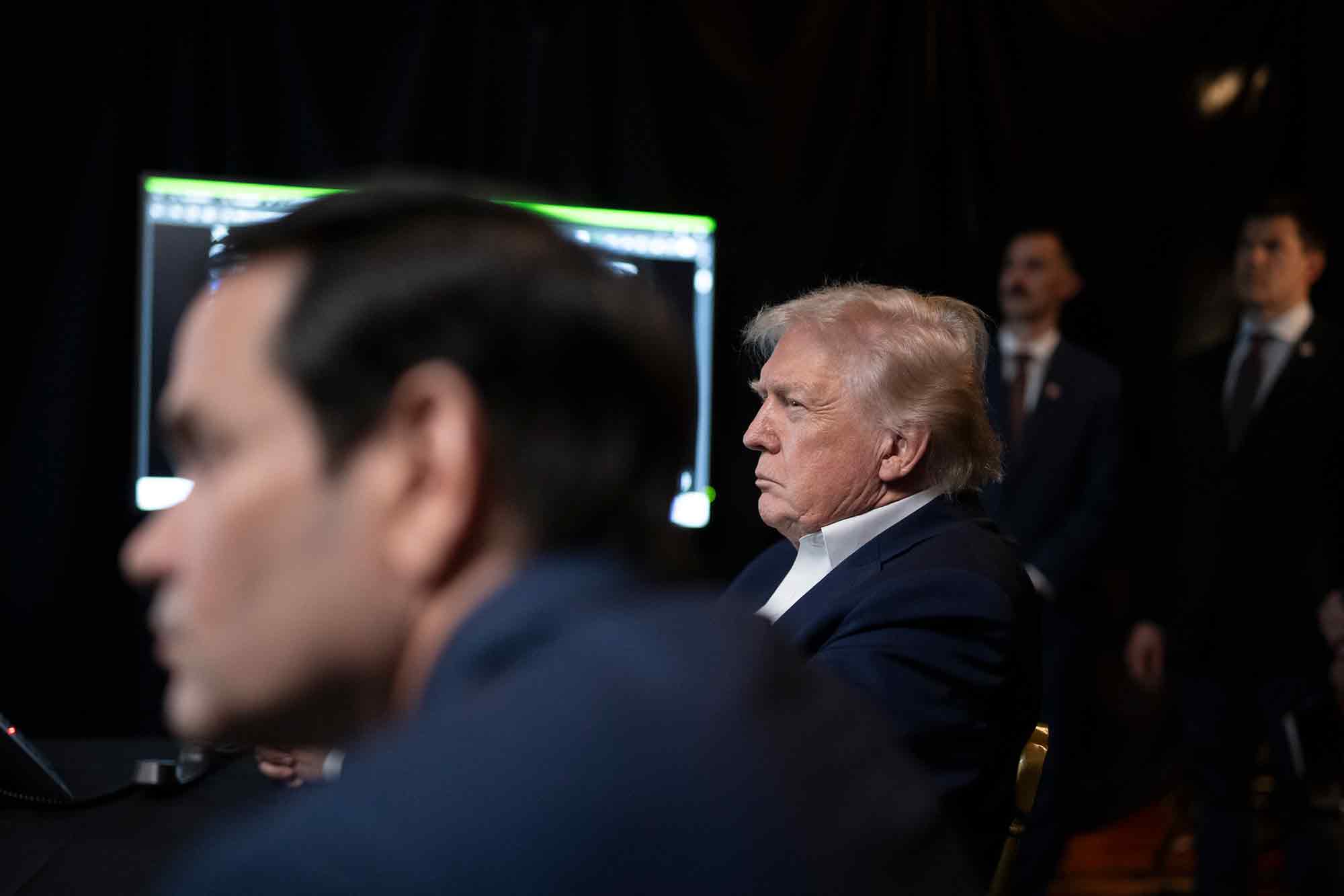 Donald Trump, Marco Rubio, monitors, US military operations, Venezuela