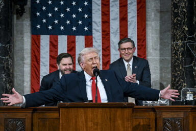 Donald Trump, Mike Johnson, JD Vance, SOTU
