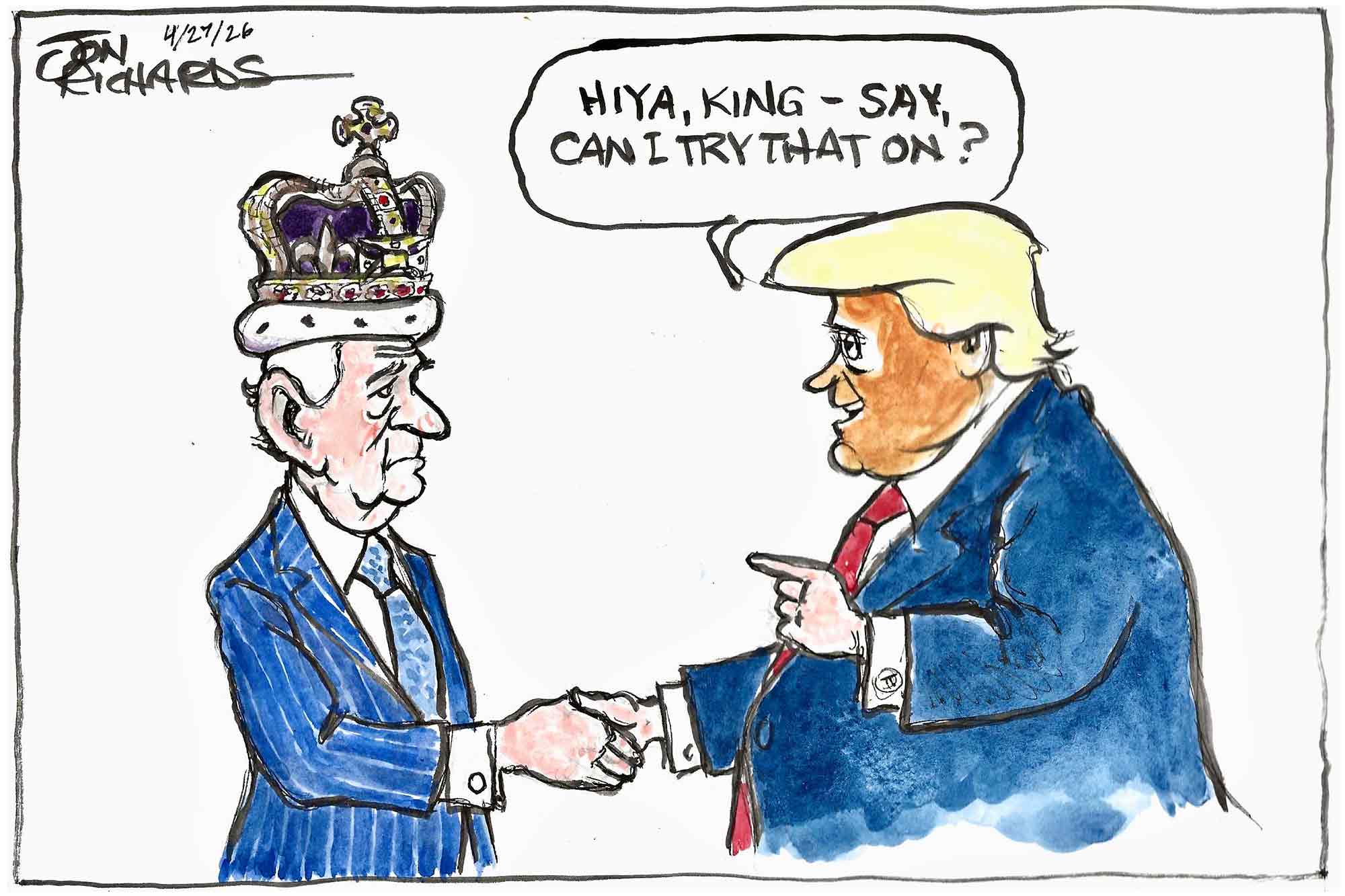 Donald Trump, King Charles, Crown